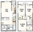 アフィット草津東Aの間取図
