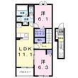 緑井３丁目アパートの間取図