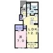 ベルコートAの間取図