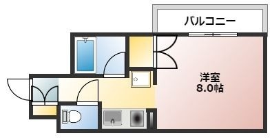 拡大写真:snow house Ⅱ 3階701の間取り
