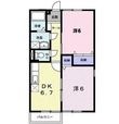 フラワーヒルズ Aの間取図