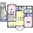 ソレアード石井 Bの間取図