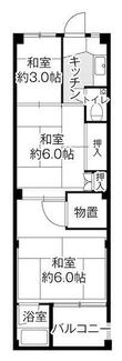 ビレッジハウス下更地2号棟の間取図