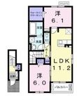 イリス Bの間取図