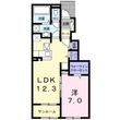 クロガネAの間取図