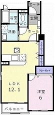メリディオさくらⅠの間取図
