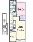 プラシード カーサ Bの間取図