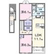 パストラーレ Cの間取図
