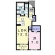 ラルーチェ安芸津 Ⅱの間取図
