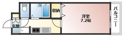拡大写真：グランディールM 3階302の間取り