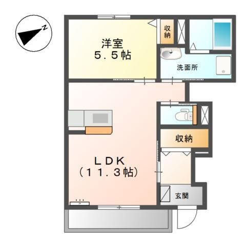 拡大写真:Maison de Cherir.Y 1階101の間取り