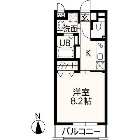 拡大写真:熊本市西区島崎5丁目 1階103の間取り