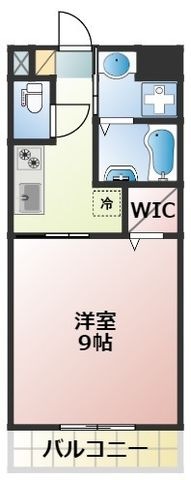 拡大写真:NEW ERA上南部 4階403の間取り