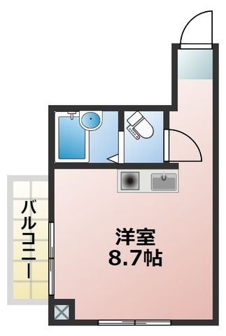 拡大写真:ブリリアントハイツ 3階301の間取り