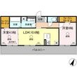 熊本市東区長嶺東4丁目の間取図