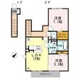 熊本市東区御領3丁目の間取図
