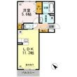 熊本市東区上南部2丁目の間取図