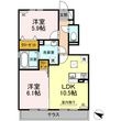 熊本市東区八反田1丁目の間取図
