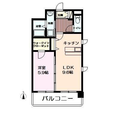 拡大写真:菊池郡菊陽町大字原水 1階101の間取り