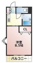 熊本市中央区本山町の間取図