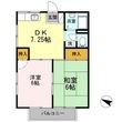 プレジール長嶺の間取図