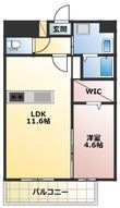 LIBTH菊陽227の間取図