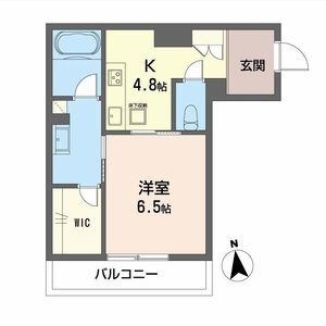 拡大写真:熊本市中央区大江6丁目 1階104の間取り