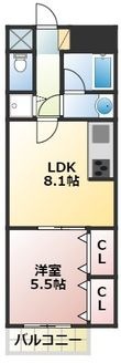 写真:熊本市中央区出水3丁目 6階607の間取図