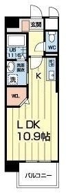 写真:熊本市北区龍田8丁目 3階306の間取図