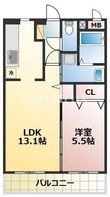 熊本市中央区神水1丁目の間取図