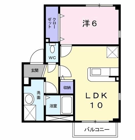 拡大写真:ニュ-プリムラ 1階101の間取り