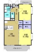 熊本市東区花立６丁目の間取図