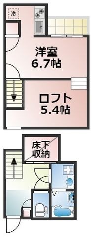 拡大写真:ADC保田窪カーサ 2階207の間取り