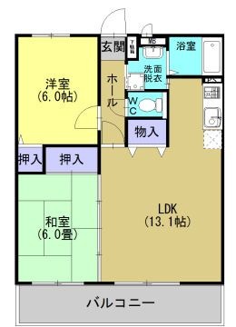 拡大写真:ステーションビレッジ 2階202の間取り