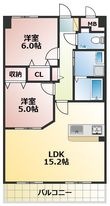 菊池郡大津町美咲野1丁目の間取図