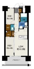 熊本市中央区国府2丁目の間取図