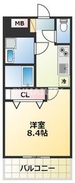 熊本市中央区上京塚町の間取図