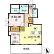 熊本市中央区帯山4丁目の間取図