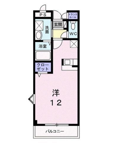 拡大写真:サンハイム桜木 1階105の間取り