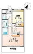 熊本市西区池田1丁目の間取図