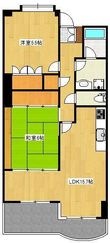 熊本市中央区小沢町の間取図