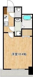 熊本市中央区練兵町の間取図