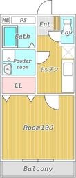 熊本市東区小山2丁目の間取図