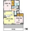 熊本市中央区八王寺町の間取図