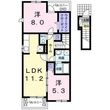 レインボーヒルⅡの間取図