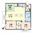 熊本市中央区帯山2丁目の間取図