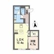 熊本市中央区上水前寺2丁目の間取図