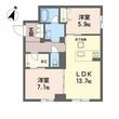 熊本市東区長嶺西3丁目の間取図