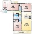 熊本市東区神園2丁目の間取図