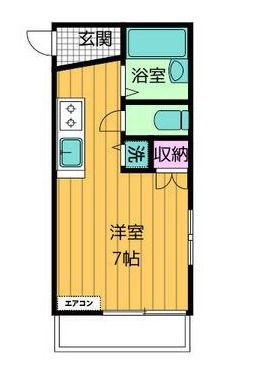 拡大写真:クラランス渡鹿 4階404の間取り